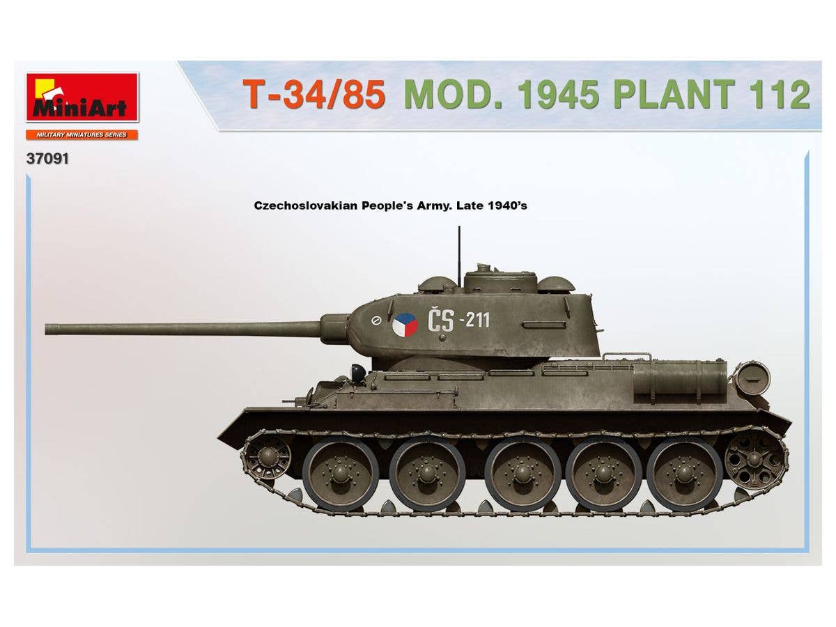 MiniArt 1/35 T-34/85 Mod. 1945 Plant 112 | 4820183313676