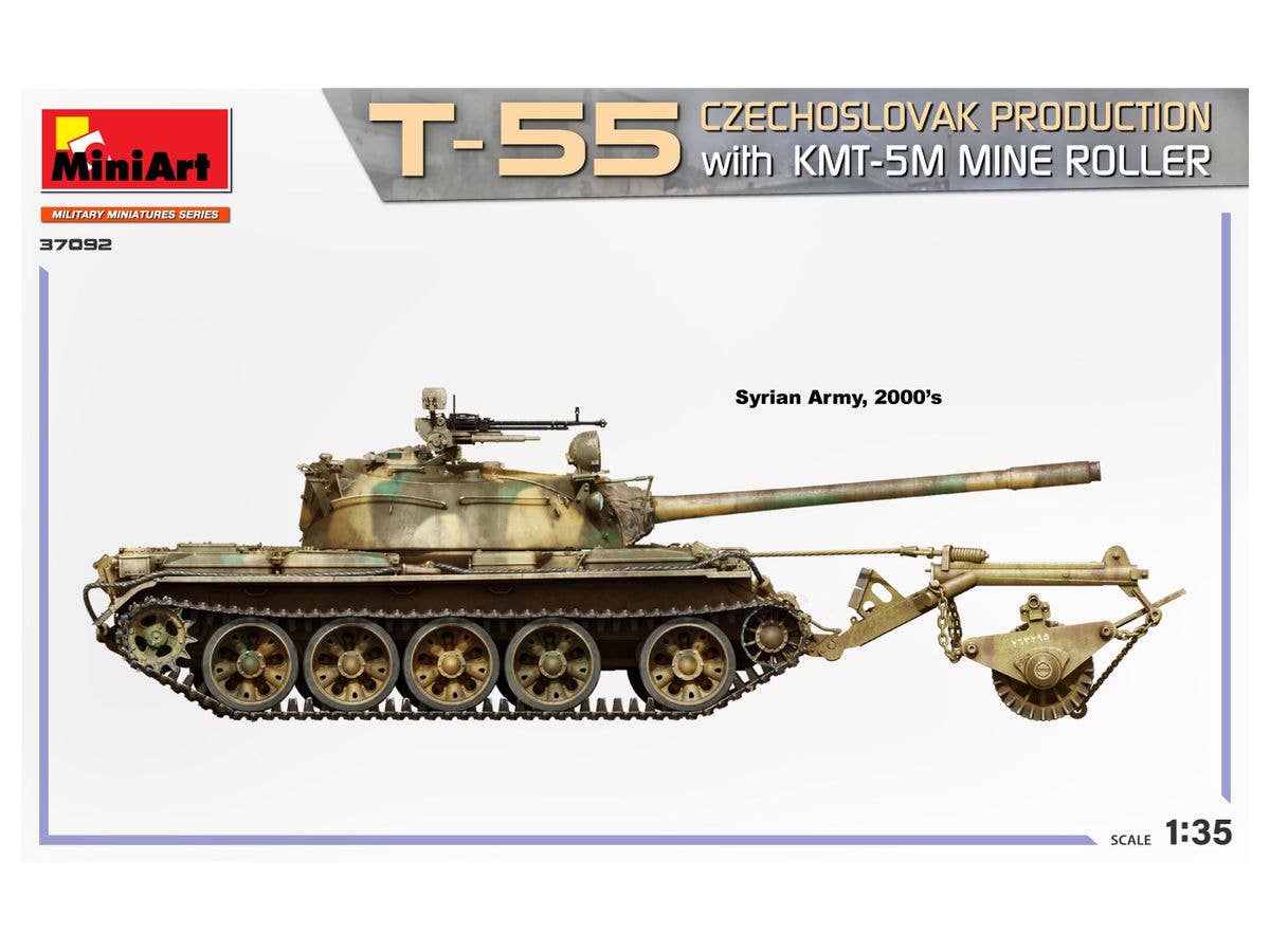 Miniart 1/35 T-55 Czechoslovak Production With KMT-5M Mine Roller | 4820183314468