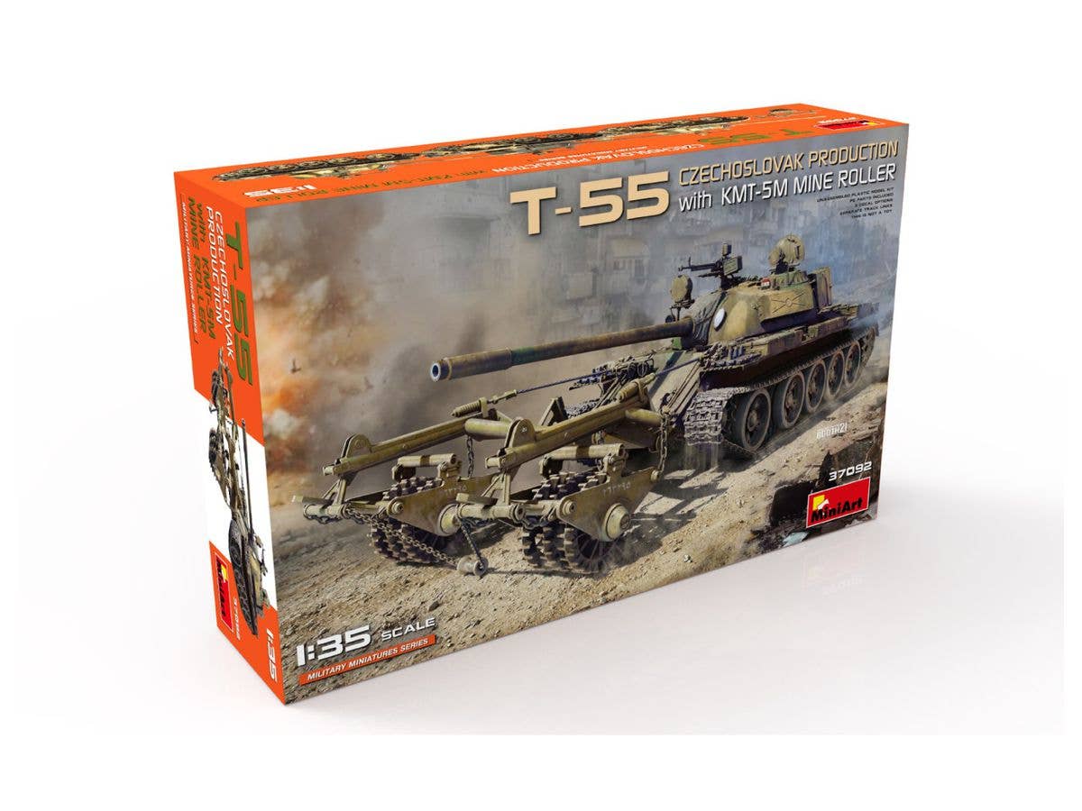 Miniart 1/35 T-55 Czechoslovak Production With KMT-5M Mine Roller | 4820183314468