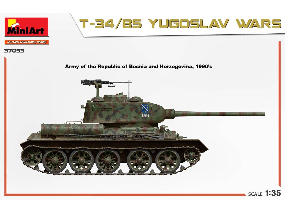 Miniart 1/35 T-34/85 Yugoslav Wars | 5905090346326