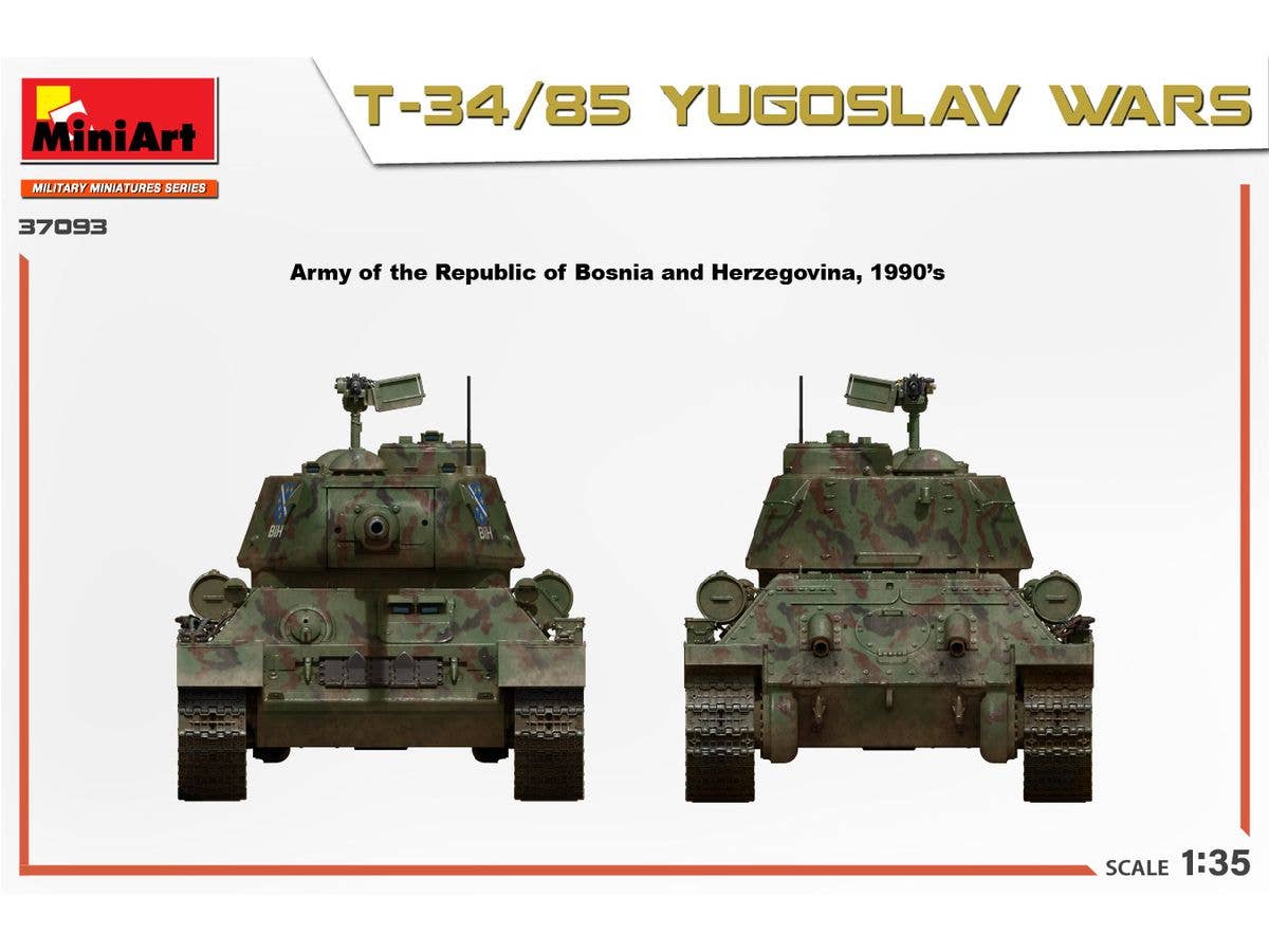 Miniart 1/35 T-34/85 Yugoslav Wars | 5905090346326