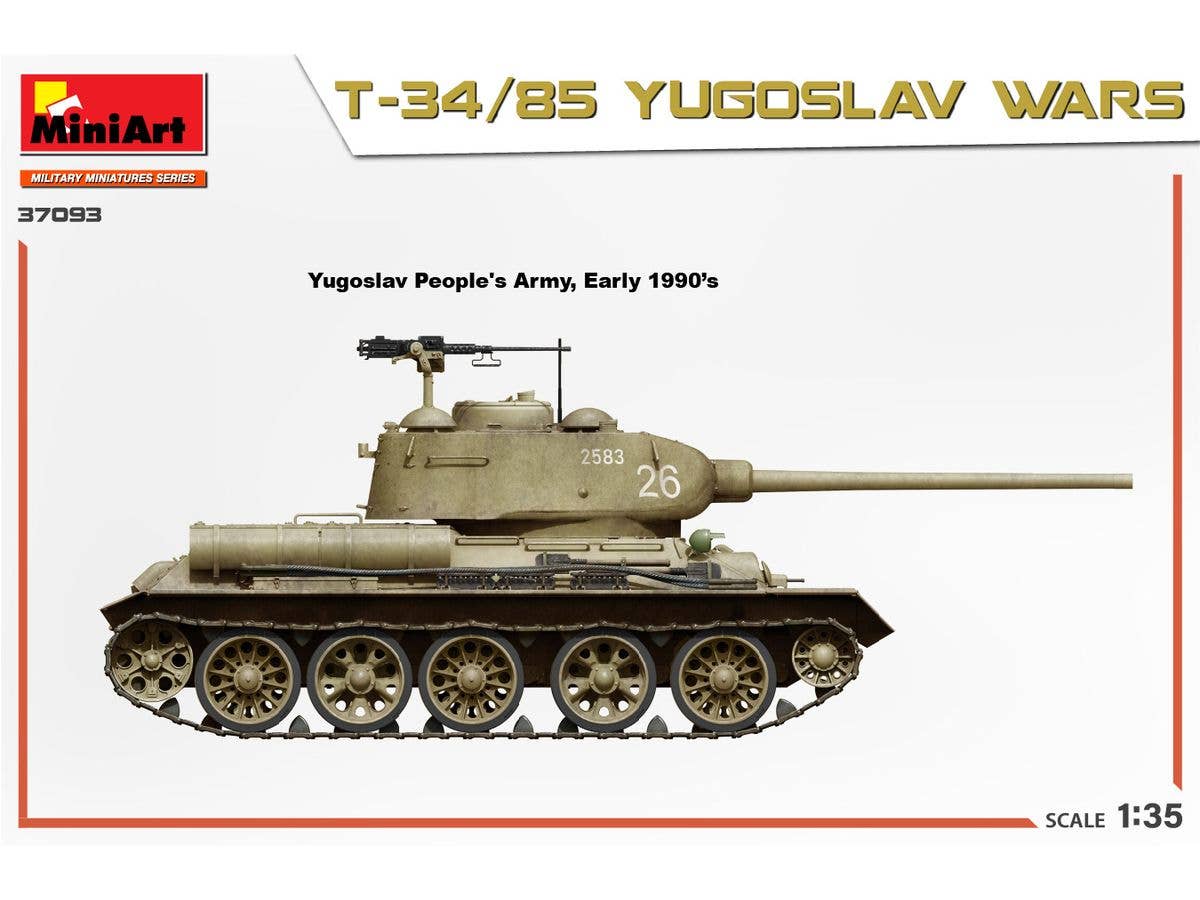 Miniart 1/35 T-34/85 Yugoslav Wars | 5905090346326