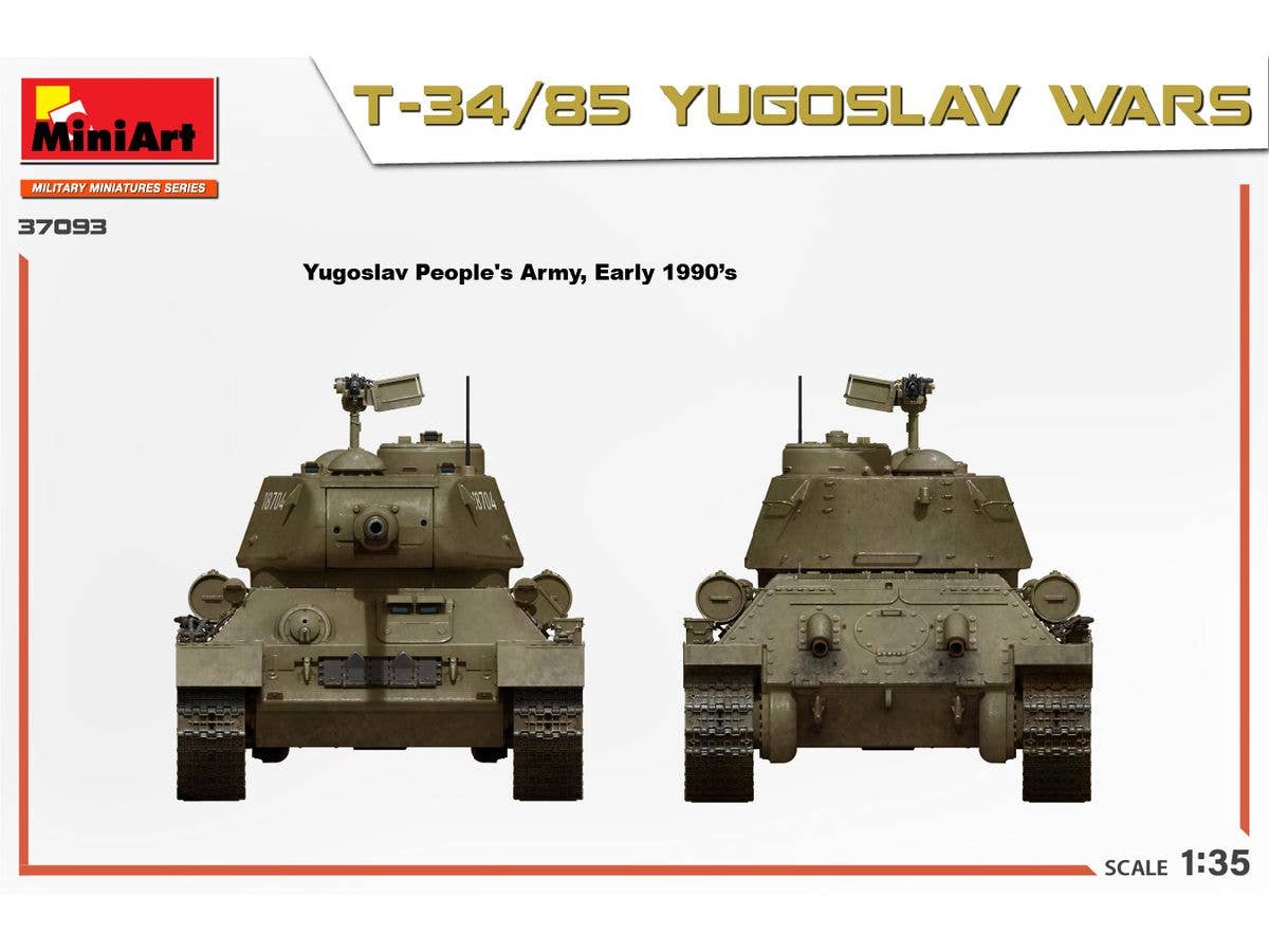 Miniart 1/35 T-34/85 Yugoslav Wars | 5905090346326