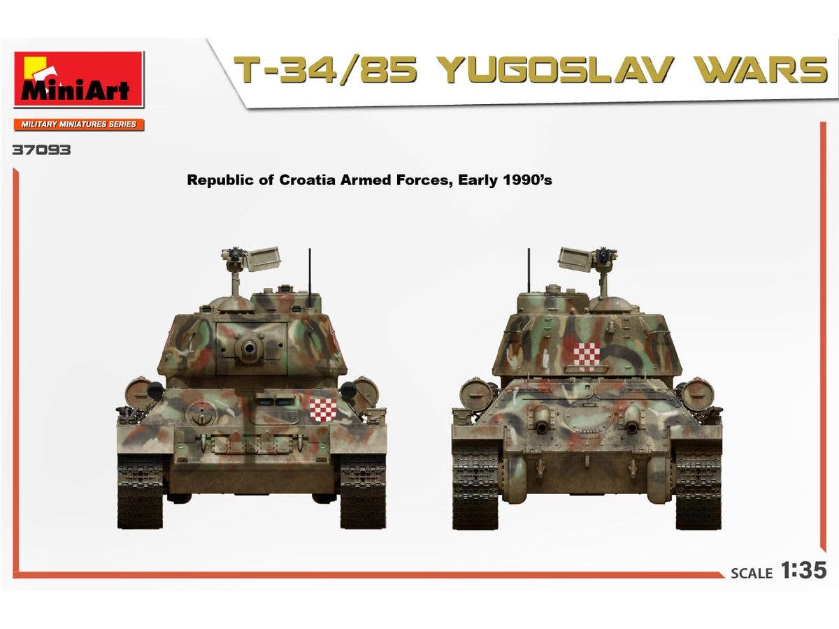 Miniart 1/35 T-34/85 Yugoslav Wars | 5905090346326