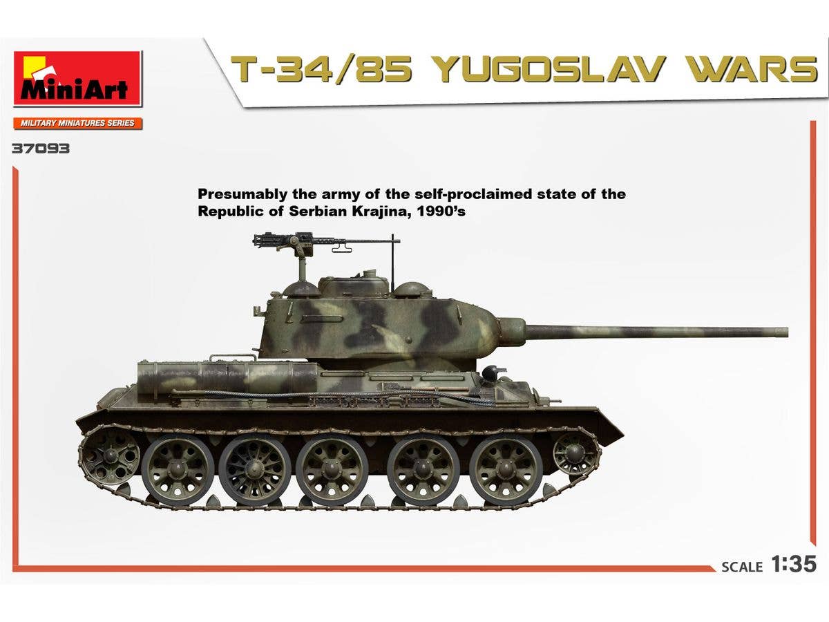 Miniart 1/35 T-34/85 Yugoslav Wars | 5905090346326