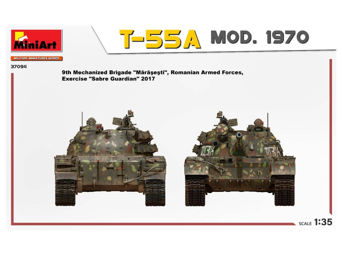 MiniArt 1/35 T-55A Mod. 1970 Interior Kit | 4820183314185