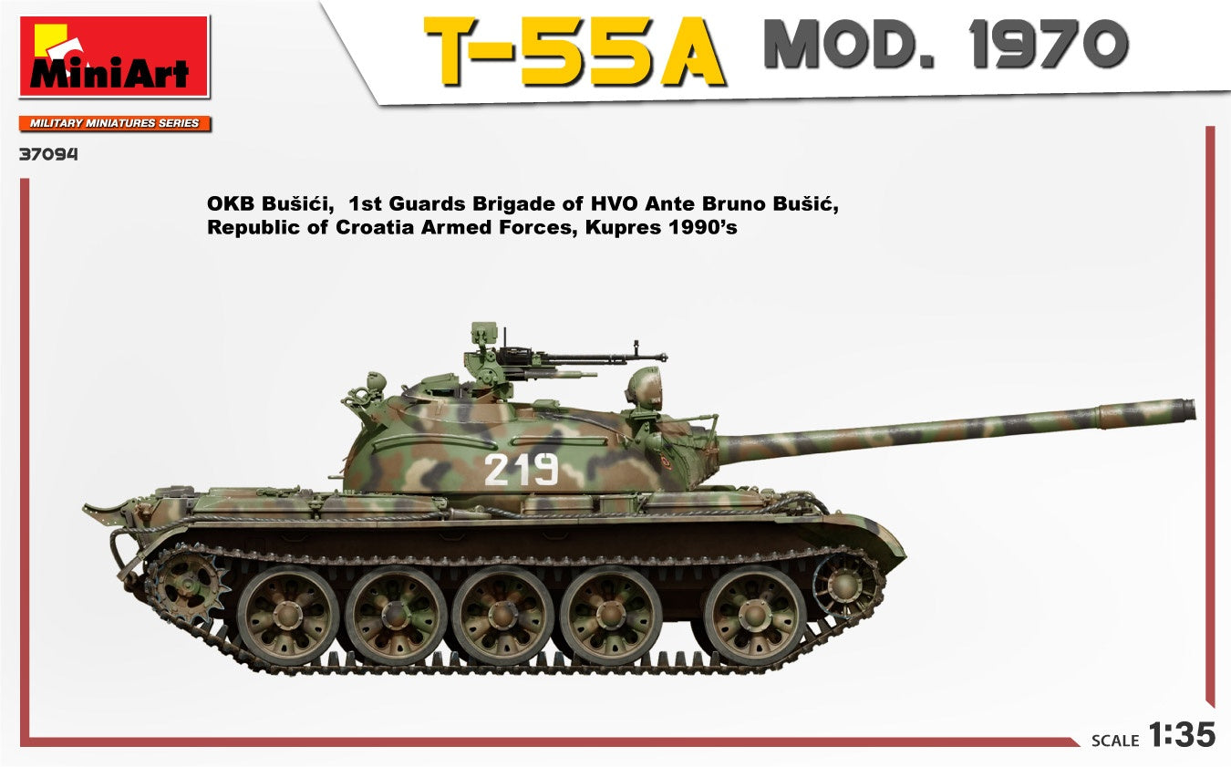 MiniArt 1/35 T-55A Mod. 1970 Interior Kit | 4820183314185