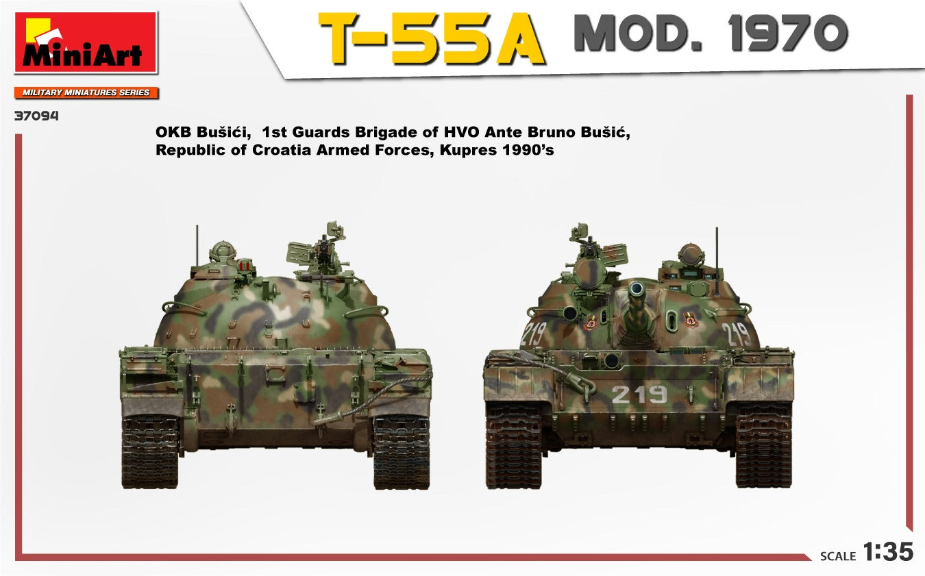 MiniArt 1/35 T-55A Mod. 1970 Interior Kit | 4820183314185