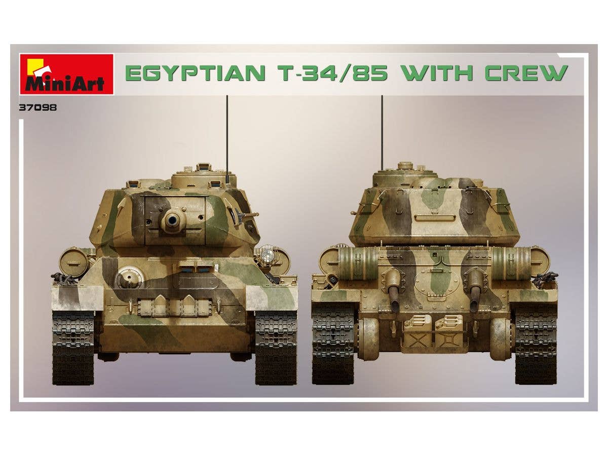 MiniArt 1/35 Egyptian T-34/85 w/crew Tank | 4820183313508