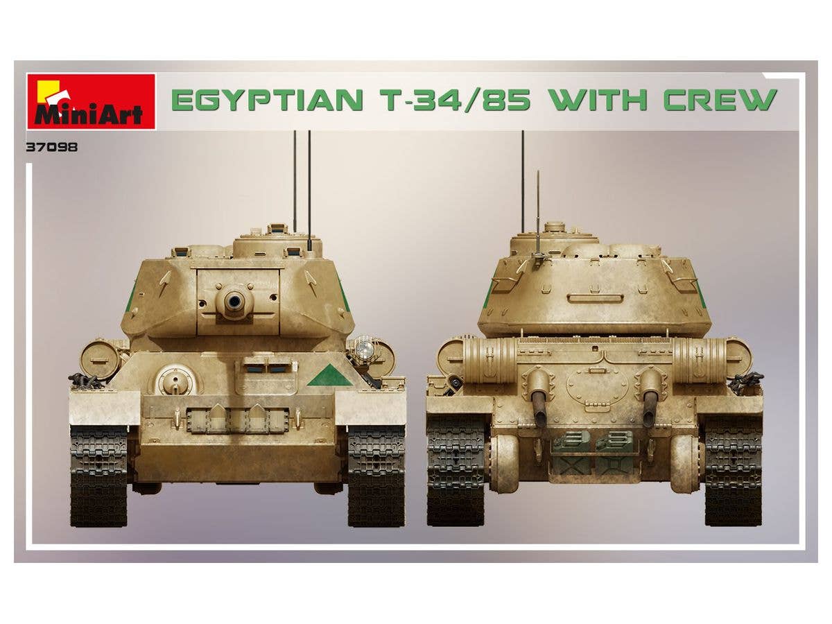 MiniArt 1/35 Egyptian T-34/85 w/crew Tank | 4820183313508