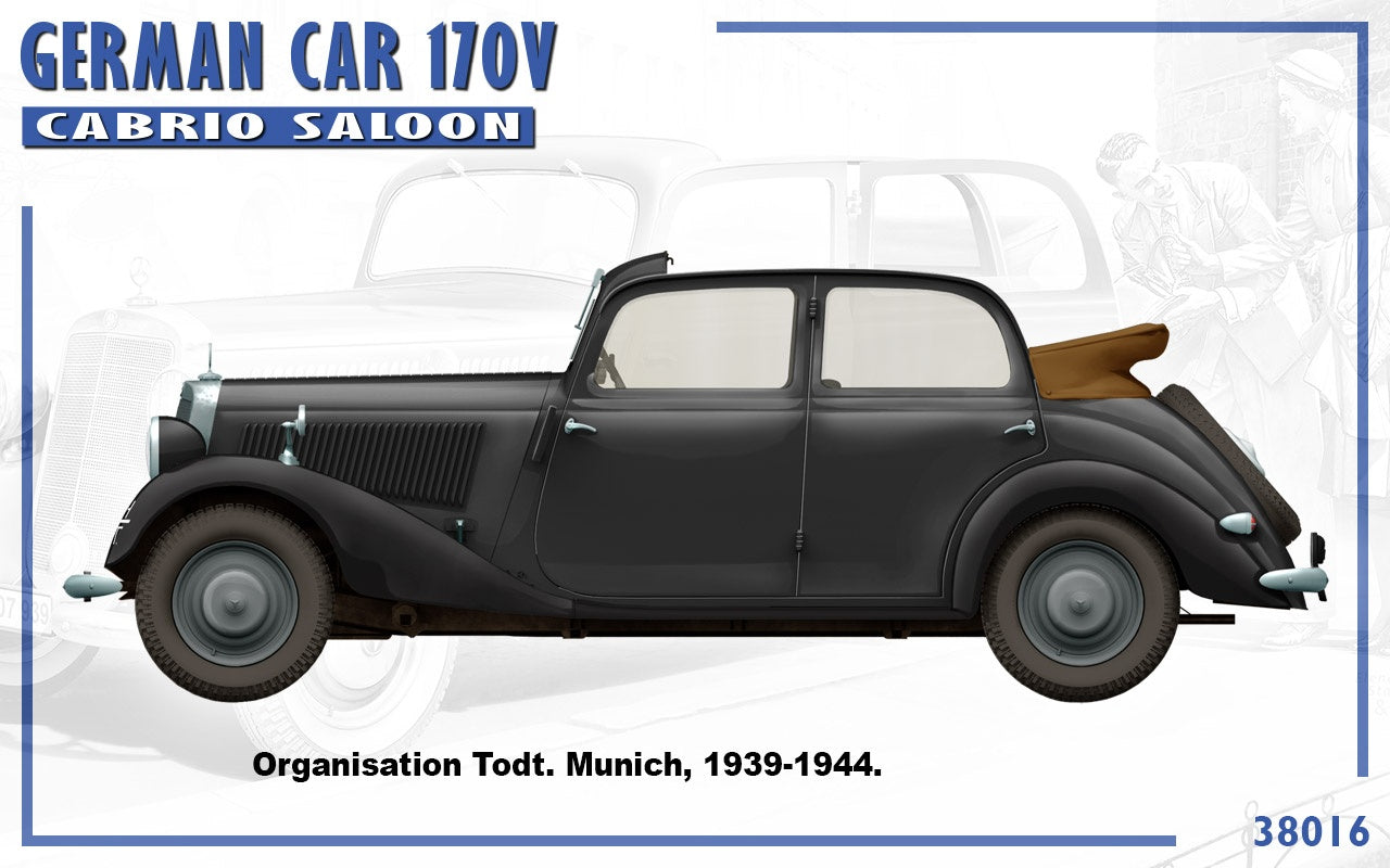 MiniArt German Car 170V Cabrio Saloon | 4820183312693