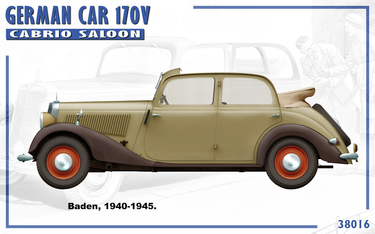 MiniArt German Car 170V Cabrio Saloon | 4820183312693