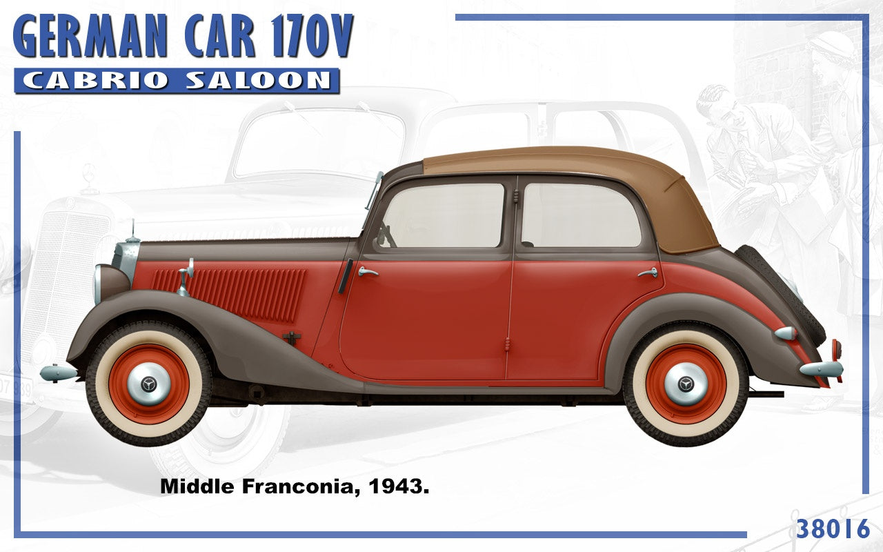 MiniArt German Car 170V Cabrio Saloon | 4820183312693