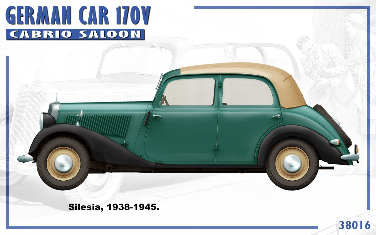 MiniArt German Car 170V Cabrio Saloon | 4820183312693