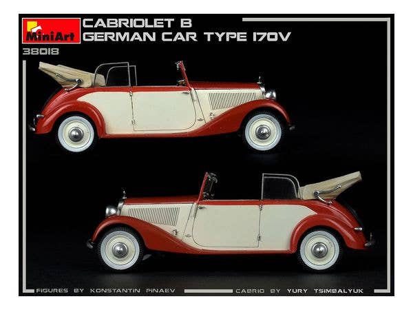 MiniArt 1/35 Cabriolet B German Car Type 170V | 4820183312822