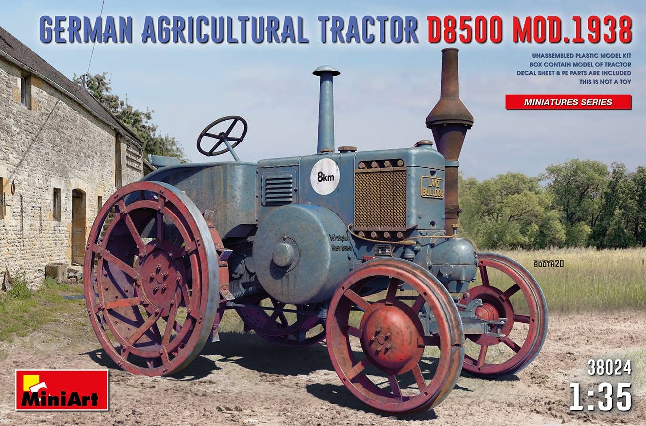 MiniArt 1/35 German Agricultural Tractor D8500 Mod. 1938 1/35 Scale | 4820183313416