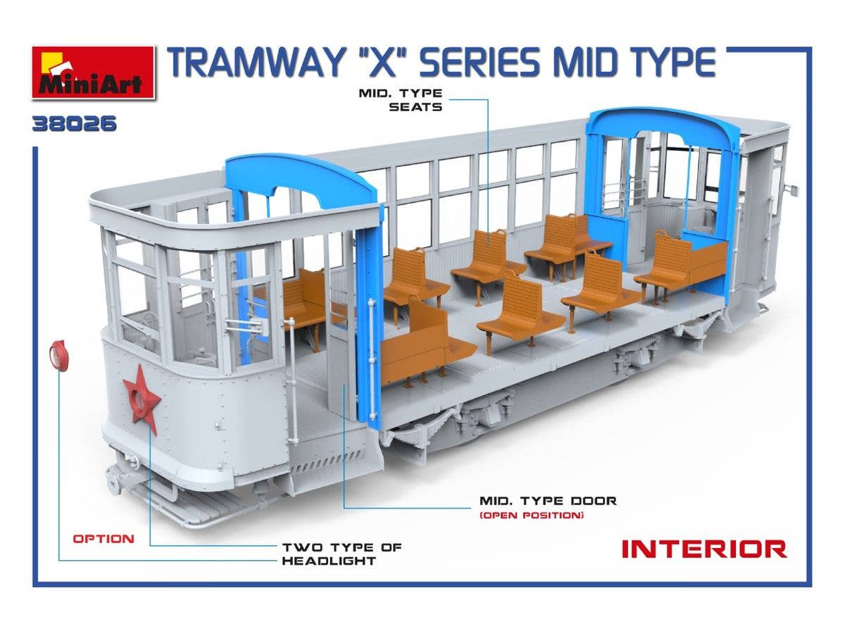 MiniArt 1/35 Tramway X-Series Mid Type | 4820183313720