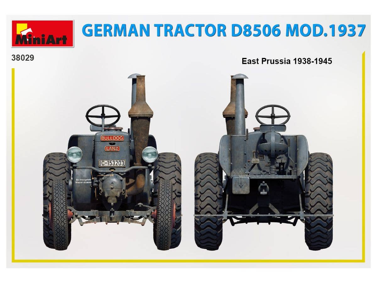 MiniArt 1/35 German Tractor D8506 Mod. 1937 | 4820183313409
