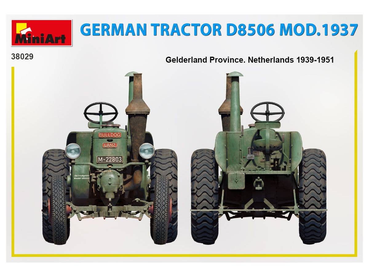 MiniArt 1/35 German Tractor D8506 Mod. 1937 | 4820183313409