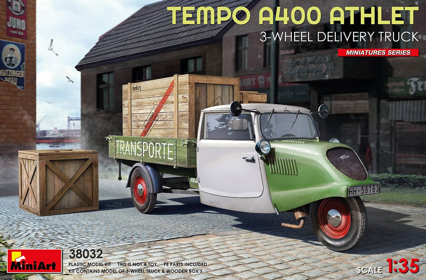 MiniArt 1/35 Tempo A400 Athlet 3-Wheel Delivery Truck | 5905090346524