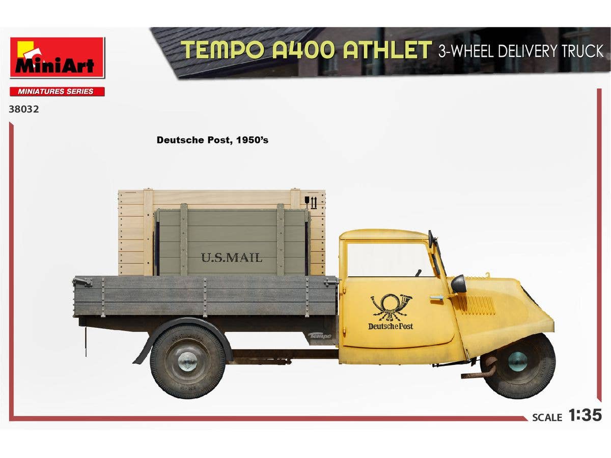 MiniArt 1/35 Tempo A400 Athlet 3-Wheel Delivery Truck | 5905090346524