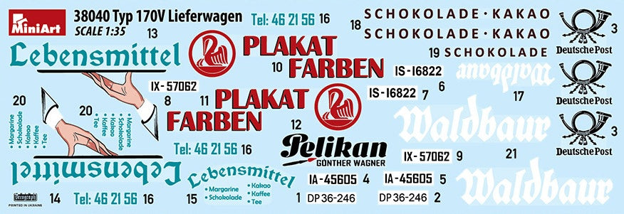 MiniArt 1/35 Typ 170V Lieferwagen | 4820183313096