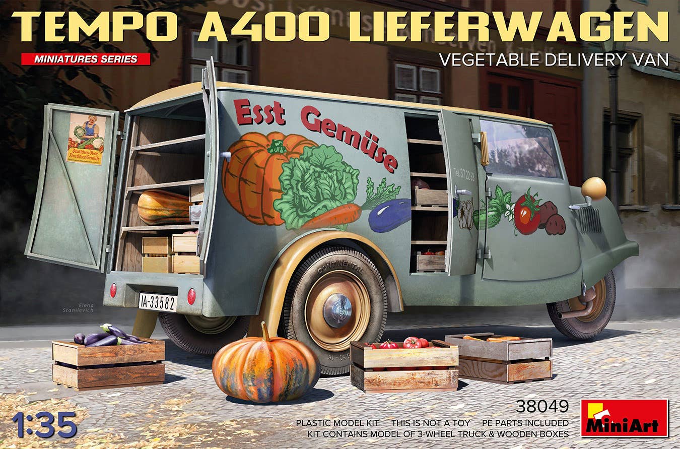 MiniArt 1/35 Tempo A400 Lieferwagen. Vegetable  Delivery Van | 5905090346364