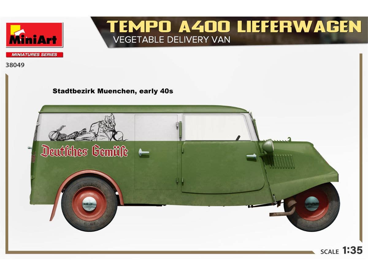 MiniArt 1/35 Tempo A400 Lieferwagen. Vegetable Delivery Van | 5905090346364