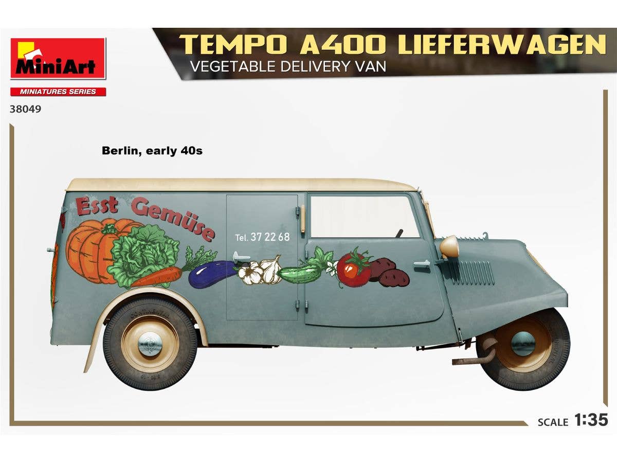 MiniArt 1/35 Tempo A400 Lieferwagen. Vegetable Delivery Van | 5905090346364