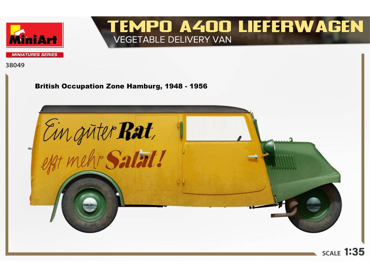 MiniArt 1/35 Tempo A400 Lieferwagen. Vegetable Delivery Van | 5905090346364