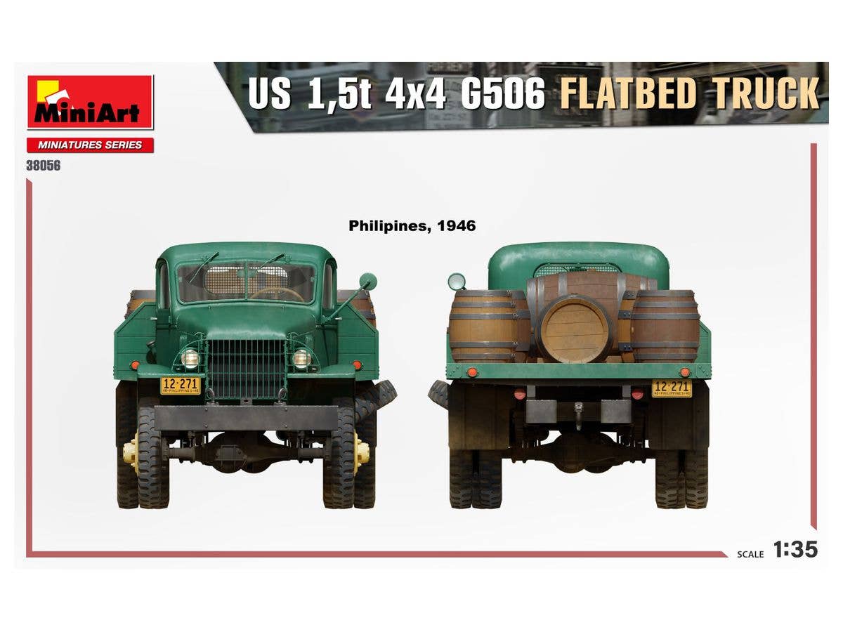 Miniart 1/35 US 1.5T 4X4 G506 Flatbed Truck | 4820183314505