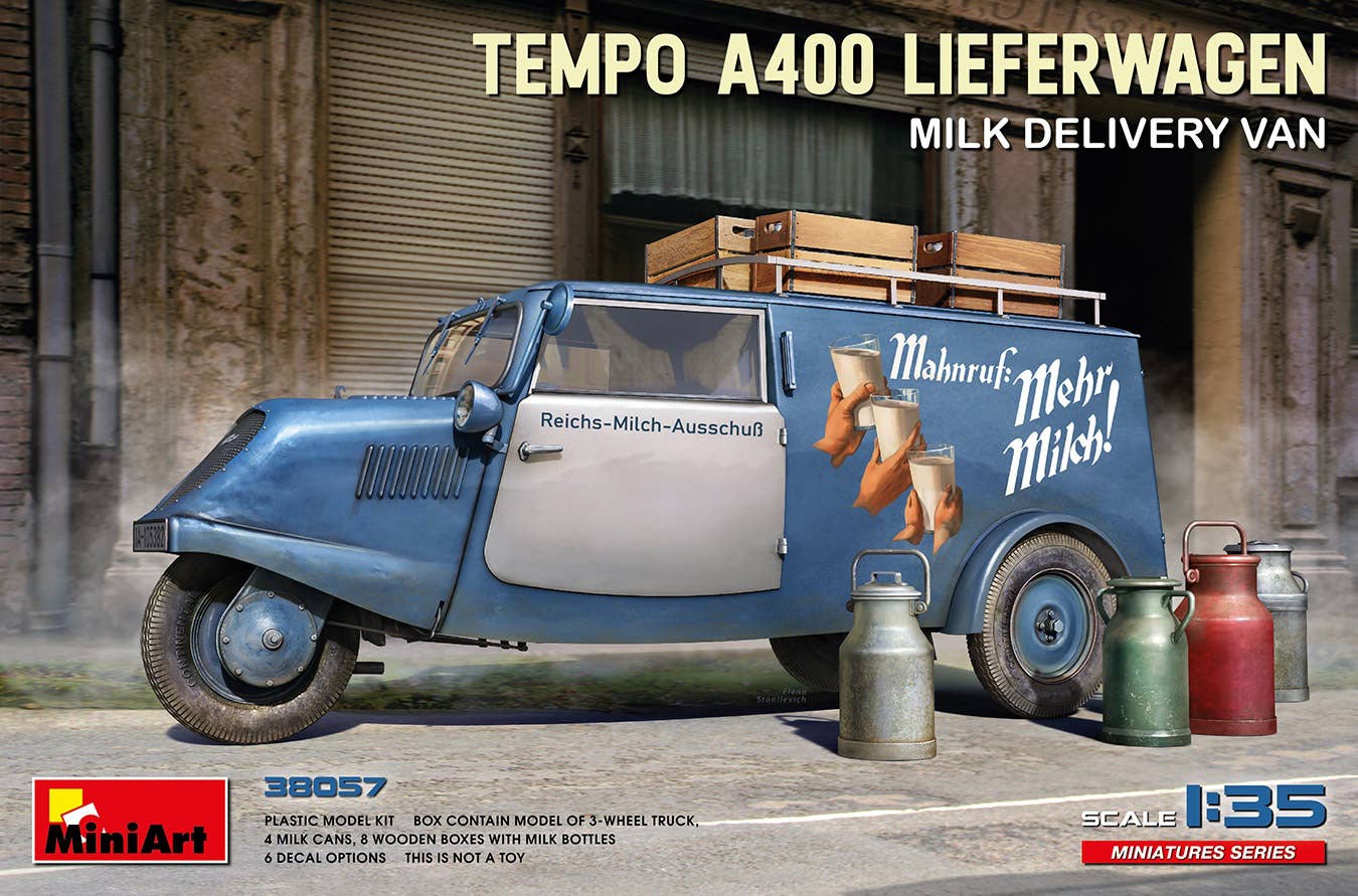 MiniArt 1/35 Tempo A400 Lieferwagen. Milk Delivery Van | 5905090346722