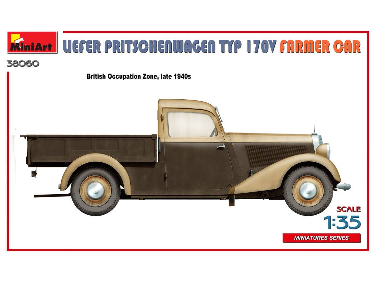 Miniart 1/35 Liefer Pritschenwagen Typ 170V Farmer Car | 5905090346395