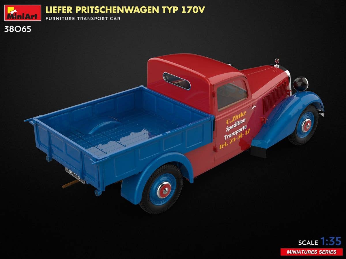 MiniArt 1/35 Liefer Pritschenwagen Typ 170V Furniture Transport Car | 5905090346654