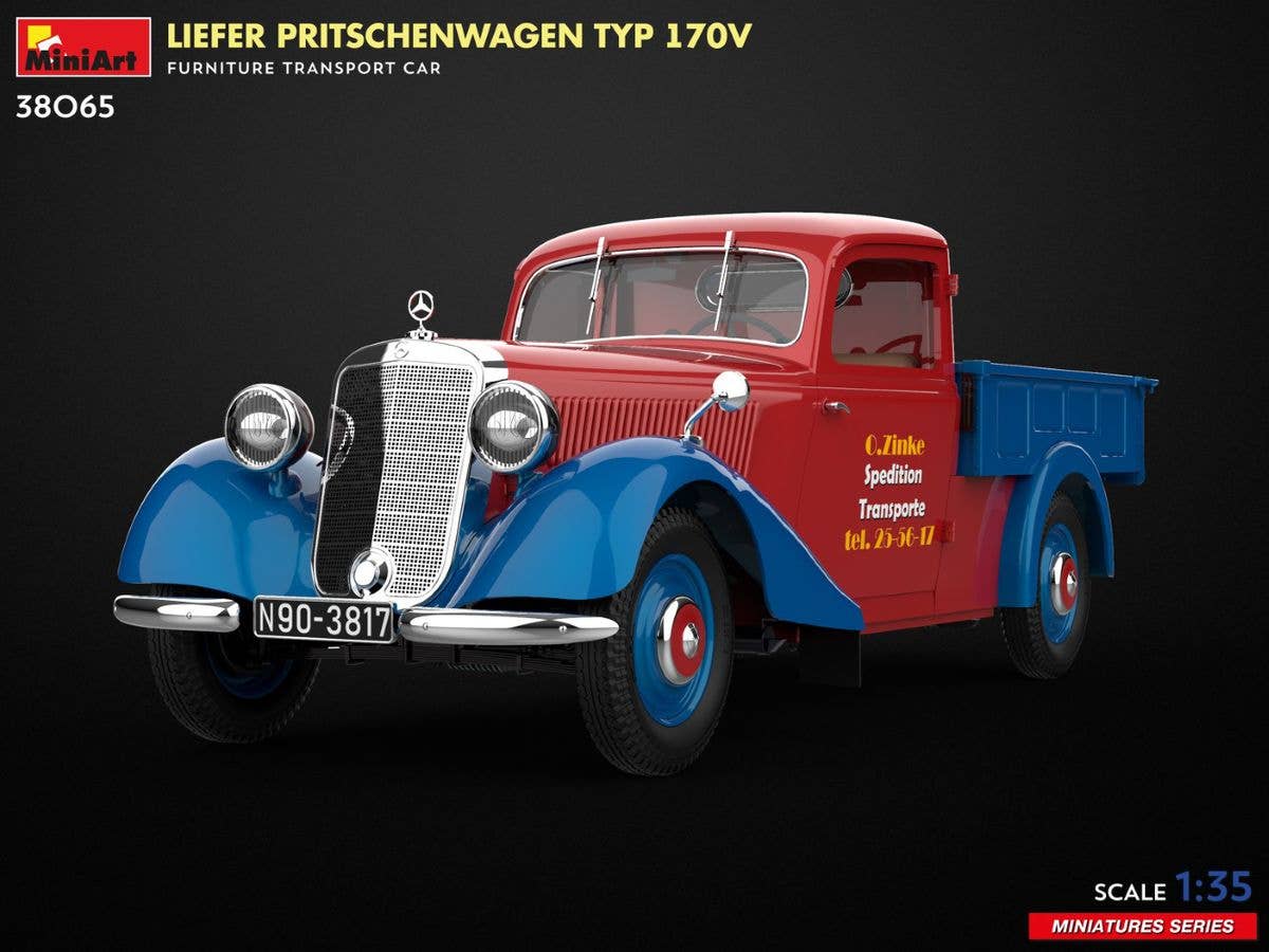 MiniArt 1/35 Liefer Pritschenwagen Typ 170V Furniture Transport Car | 5905090346654
