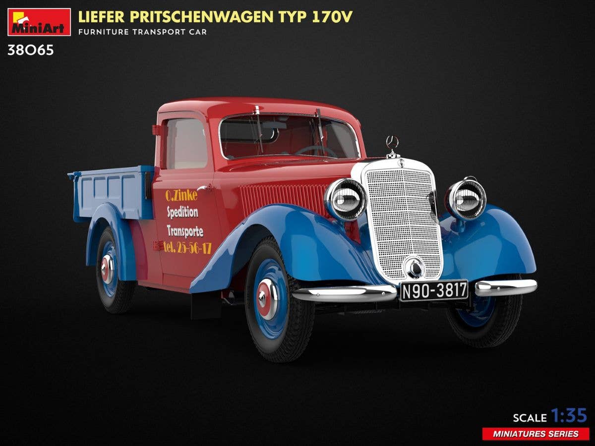 MiniArt 1/35 Liefer Pritschenwagen Typ 170V Furniture Transport Car | 5905090346654