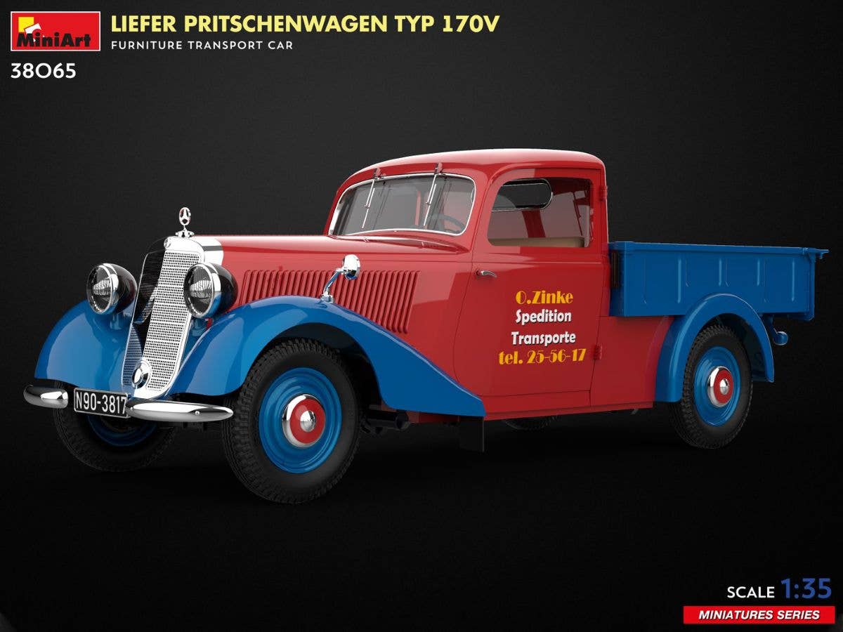 MiniArt 1/35 Liefer Pritschenwagen Typ 170V Furniture Transport Car | 5905090346654