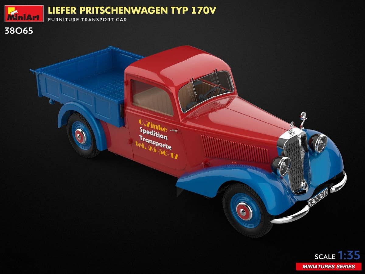 MiniArt 1/35 Liefer Pritschenwagen Typ 170V Furniture Transport Car | 5905090346654
