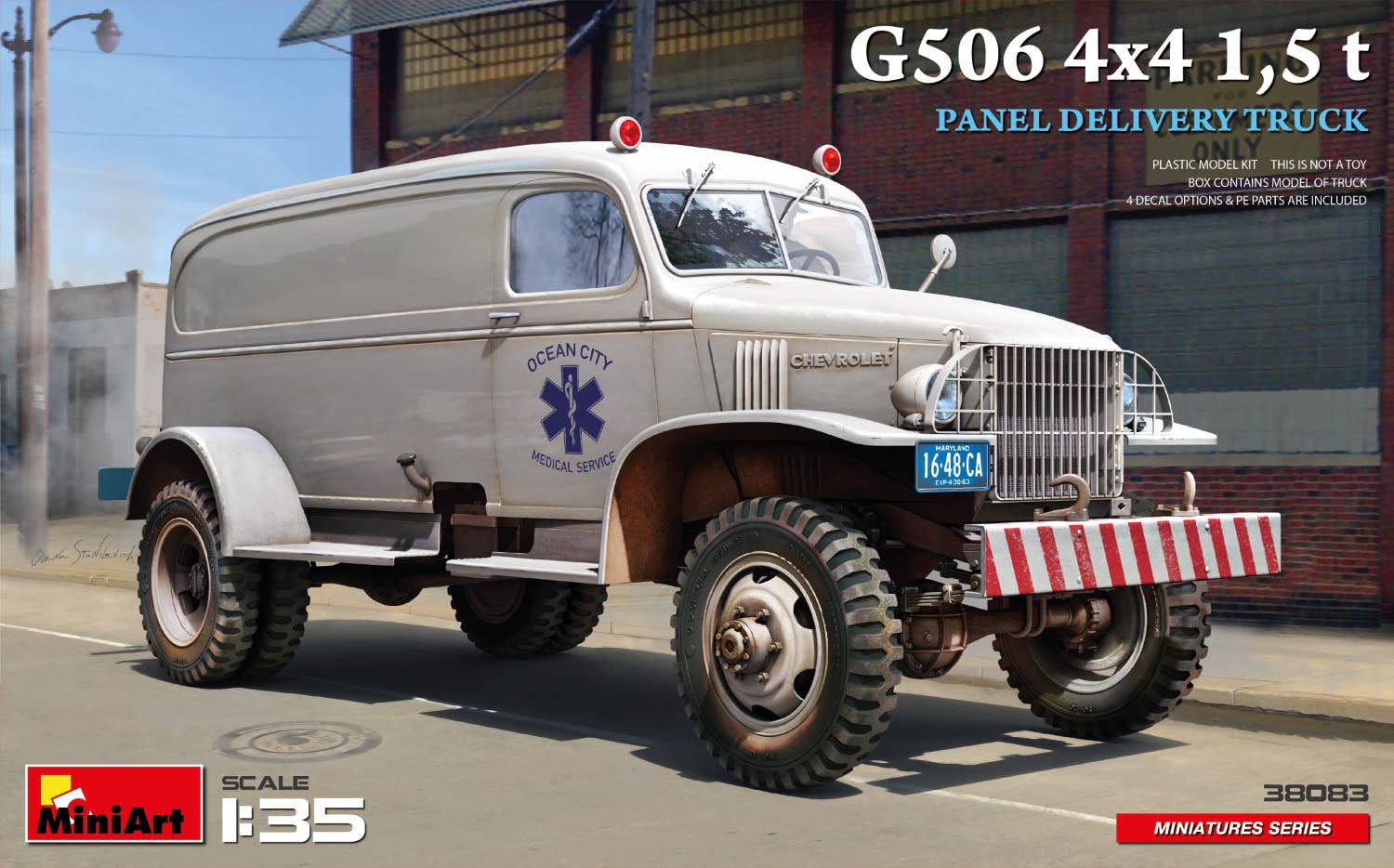 MiniArt 1/35 G506 4х4 1,5 t Panel Delivery Truck | 5905937497464