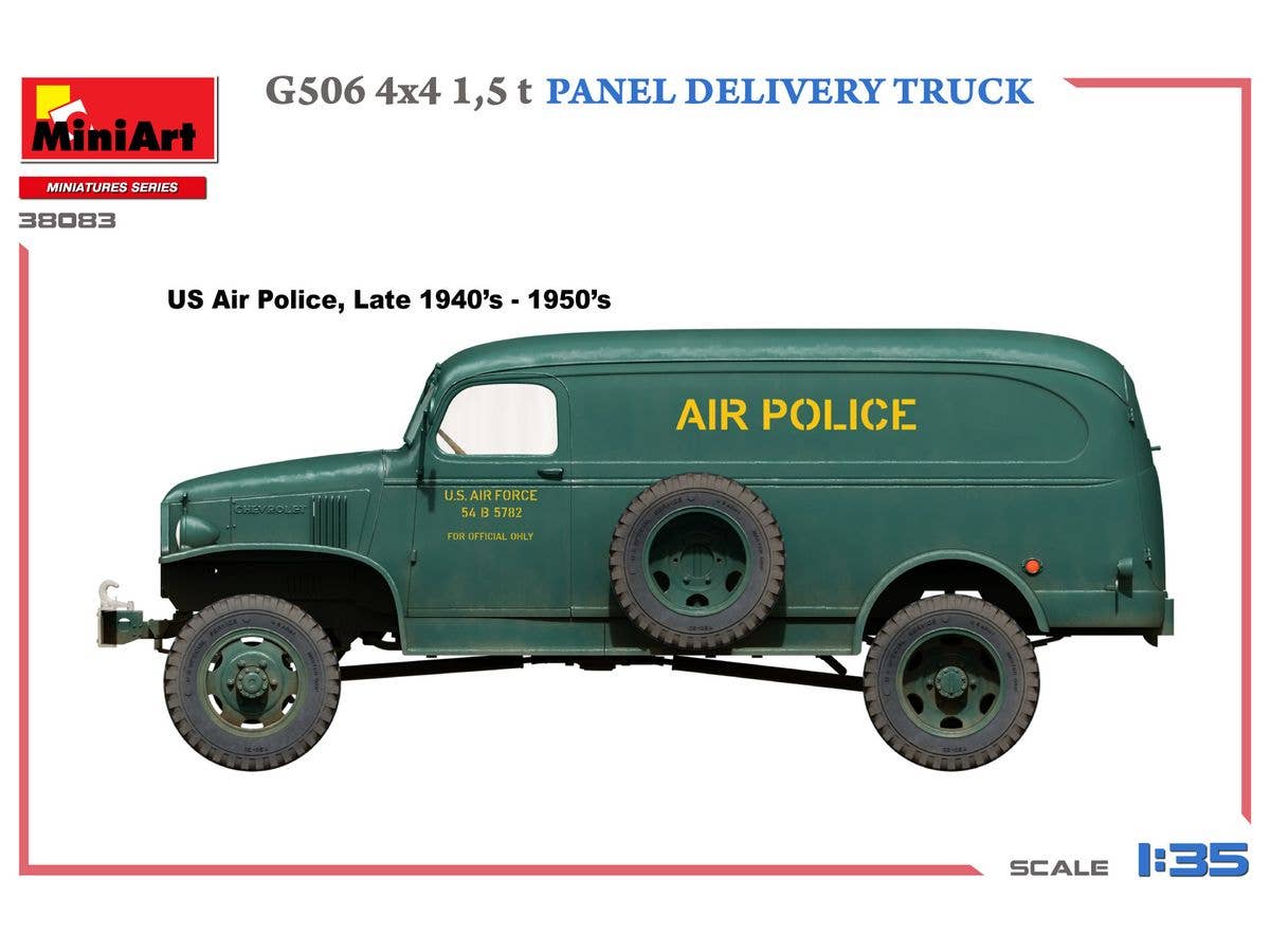 MiniArt 1/35 G506 4х4 1,5 t Panel Delivery Truck | 5905937497464