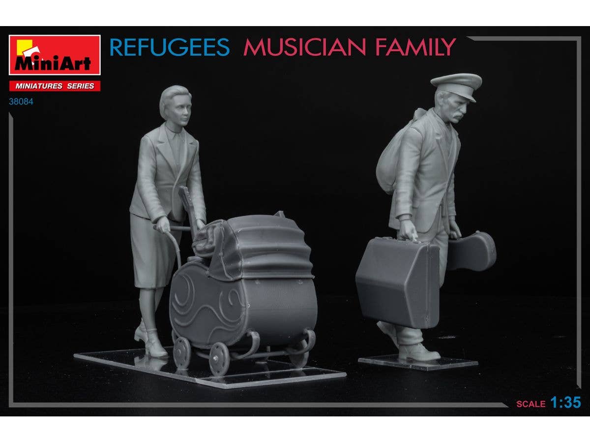 MiniArt 1/35 Refugees. Musician Family | 5905937497396