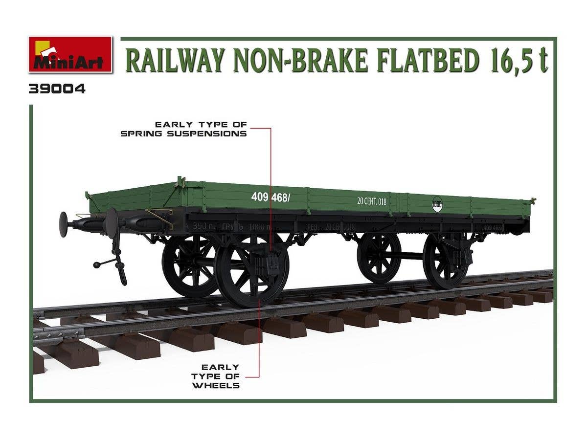 MiniArt Railway Non-brake Flatbed 16,5 t | 4820183312686