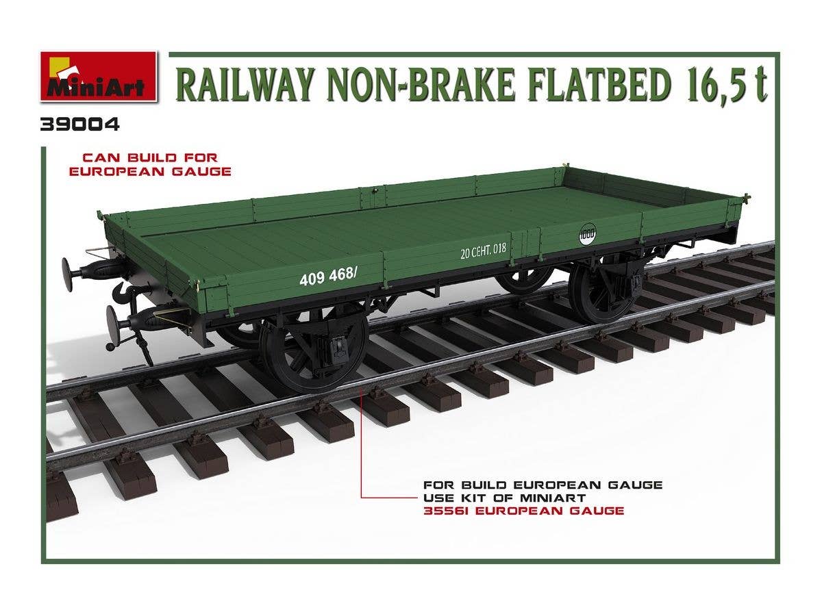 MiniArt Railway Non-brake Flatbed 16,5 t | 4820183312686