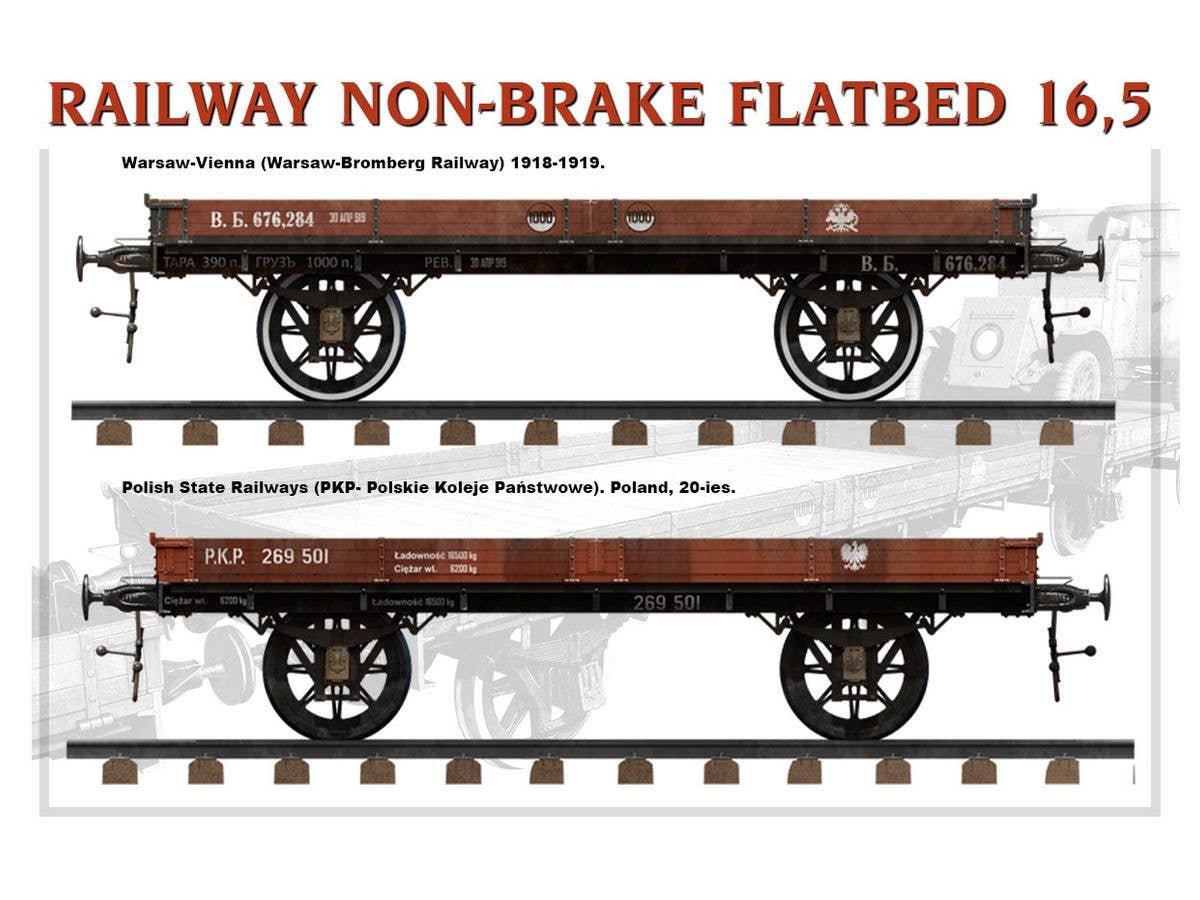 MiniArt Railway Non-brake Flatbed 16,5 t | 4820183312686