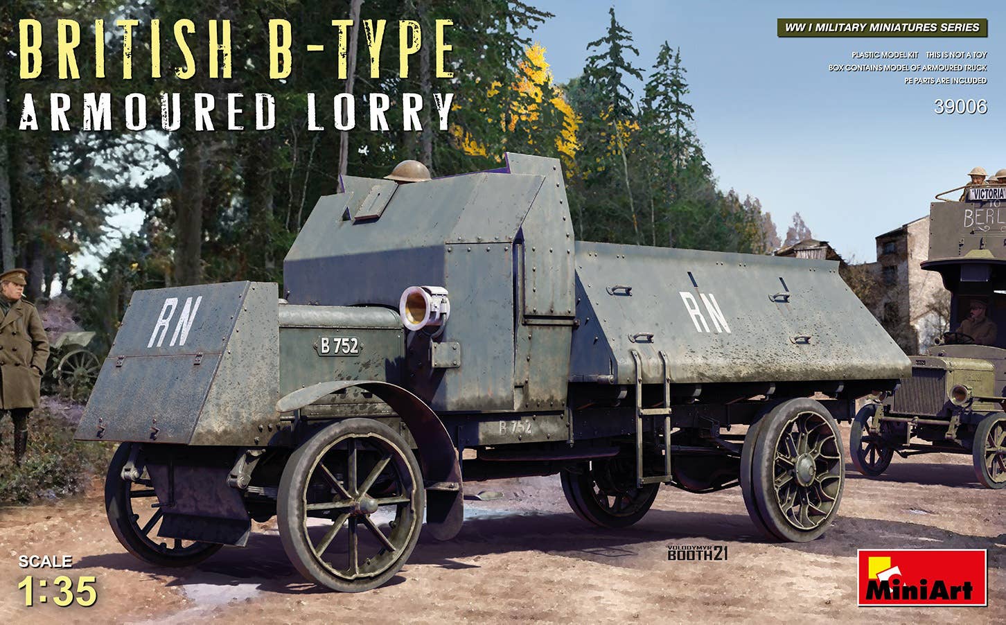MiniArt 1/35 British B-Type Armoured Lorry Vehicle kits | 5905090346432