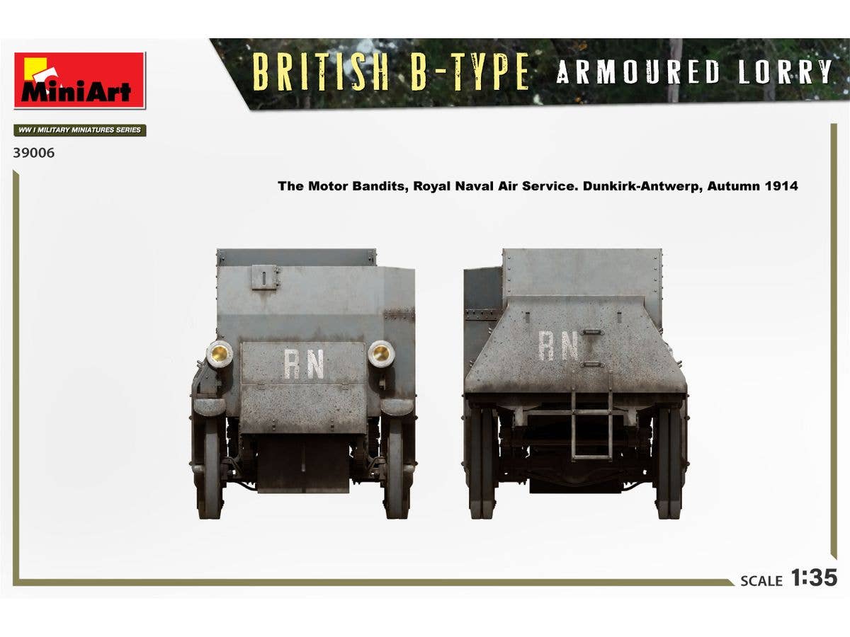 MiniArt 1/35 British B-Type Armoured Lorry Vehicle kits | 5905090346432