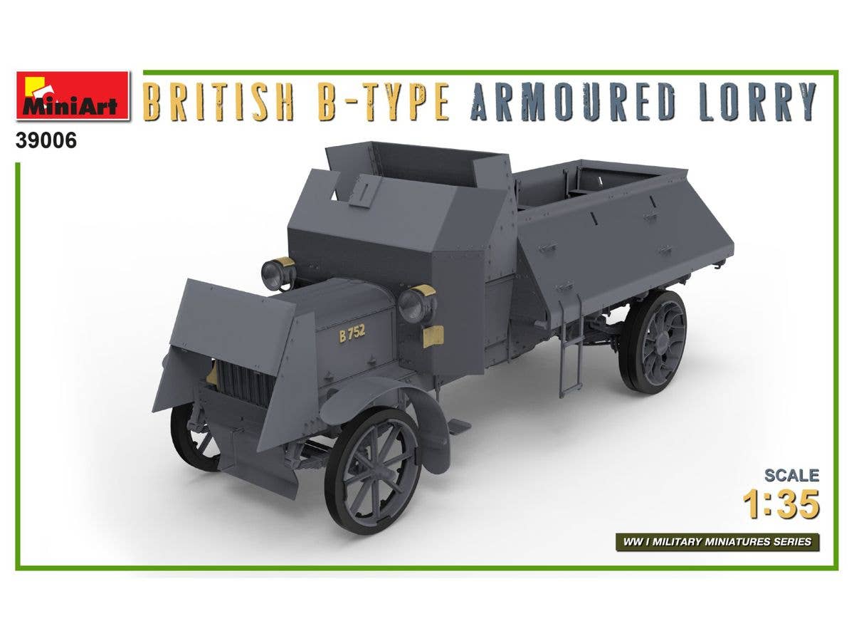 MiniArt 1/35 British B-Type Armoured Lorry Vehicle kits | 5905090346432
