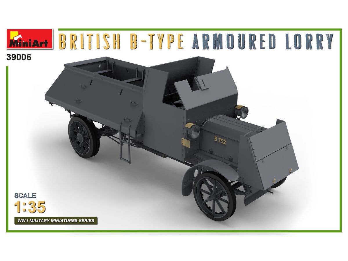 MiniArt 1/35 British B-Type Armoured Lorry Vehicle kits | 5905090346432