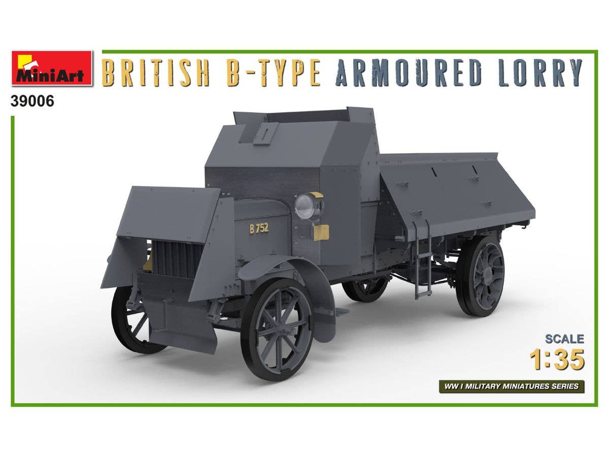 MiniArt 1/35 British B-Type Armoured Lorry Vehicle kits | 5905090346432