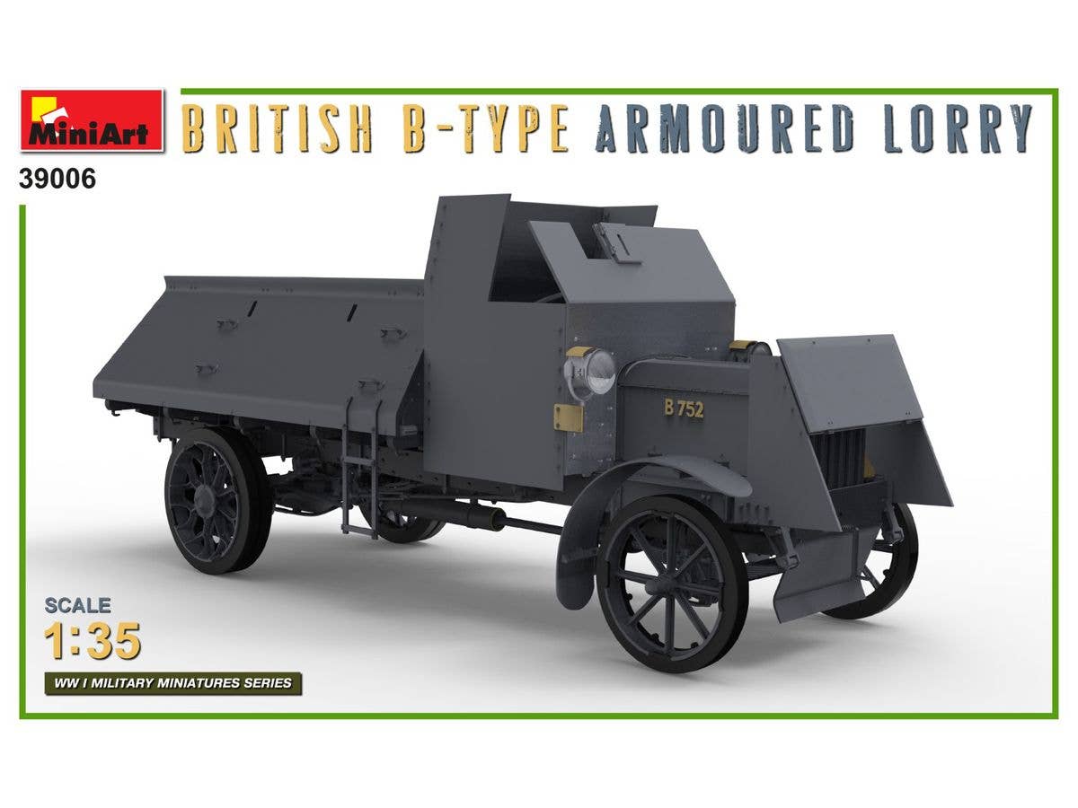 MiniArt 1/35 British B-Type Armoured Lorry Vehicle kits | 5905090346432